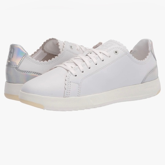 Cole Haan Shoes - Cole Haan Women's Grandpro Tennis Scalloped Laceup Sneaker size 9B